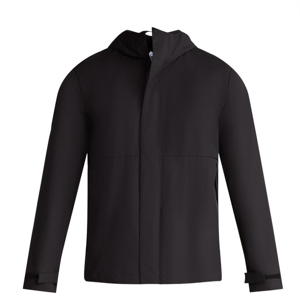 Ozark Trail Men's Hooded Rain & Wind Jacket Black Soot Size XL
NWOT